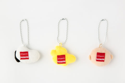 Peanuts Snoopy Friends Face Key Ring [3types] | Charlie, Woodstock, Snoopy