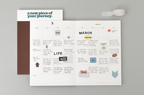 Weekly Planner L A5 v.3 [3colors] | Life&Pieces Your Planner