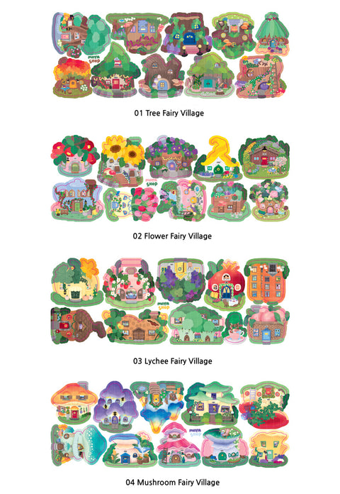 Fairy Village Seal Sticker [4types]