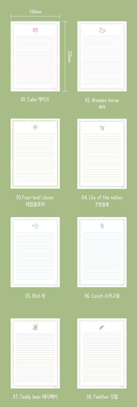 Near & Deer Memo Pad [8types] | Letter