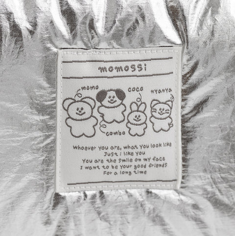 momossi Marshmallow Flat Pouch [Silver]