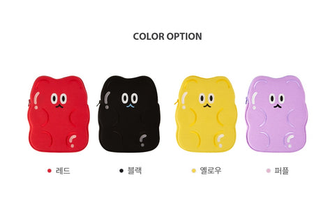 8.3" Jelly Bear Mini Tablet Pouch [4colors] | iPad mini