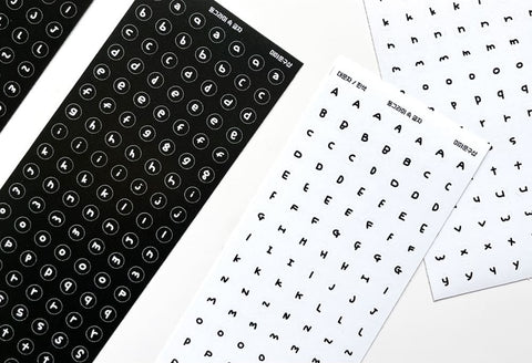 Alphabet Stickers Pack | 4sheets