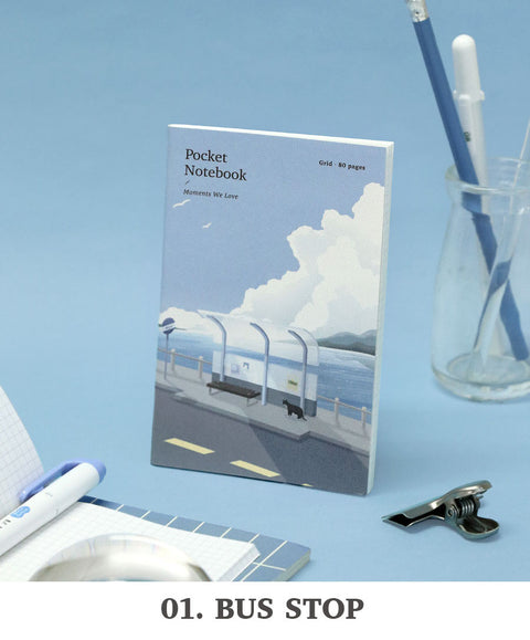 Pocket Notebook v.3 _ Grid [4types] | Squared Notebook