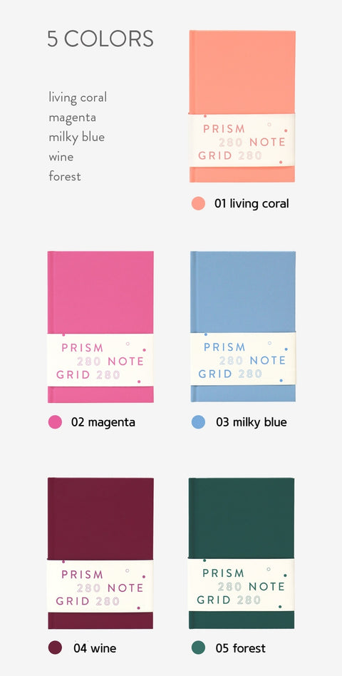 PRISM 280 Grid Notebook [5colors]