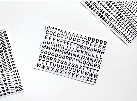 Uncut Deco Seal Sticker [Doodle Number] | 9sheets