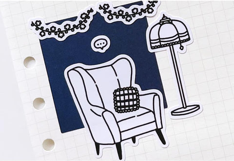 Warm Winter Line Seal Sticker | Deco Sticker