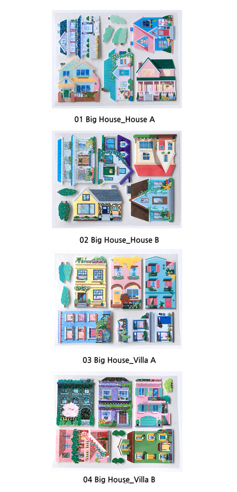 My Village Big House Seal Sticker [4types]