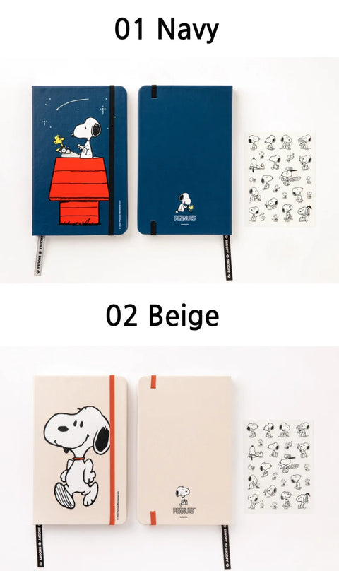 Peanuts Snoopy Hardcover Line Notebook [2colors]