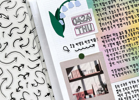 Deco Seal Sticker [Thin Arrow]