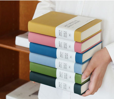 2027 Official Daily Diary Time Planner B6 [6colors] | Daily Diary 2027