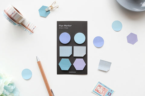 Plan Marker Sticky Notes [3colors] | Bookmark Tabs