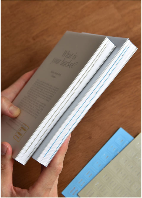 Inner Index Tab Sticker_Silver [8colors] | Leather Texture