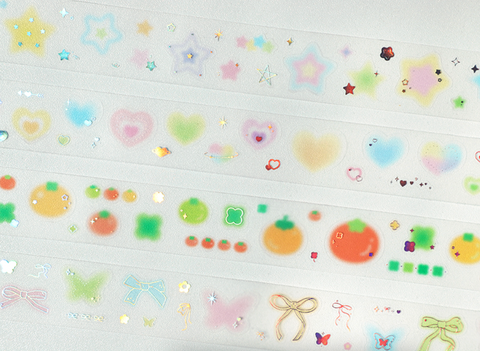 PLEPLE Kiss Cut Tape [4types] | Kiss Cut Deco Sticker