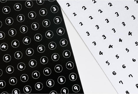 Number Stickers Pack | 2sheets