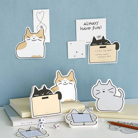 Doodle Cat Memo Pad [4types] | Kitty Notepad