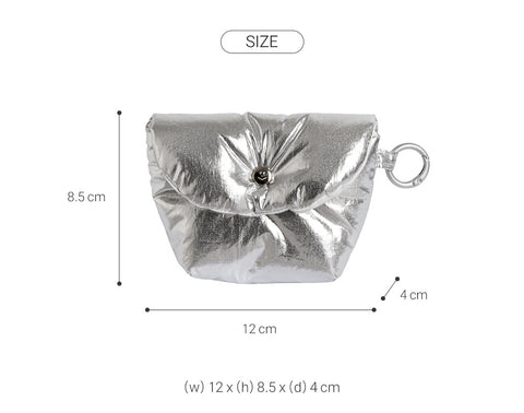 momossi Marshmallow Card Wallet [Silver]