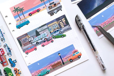 Background Scenery Sticker Set [3types]