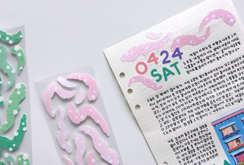 The Scent of Flowers, Grass Seal Sticker [2types] | Deco Sticker