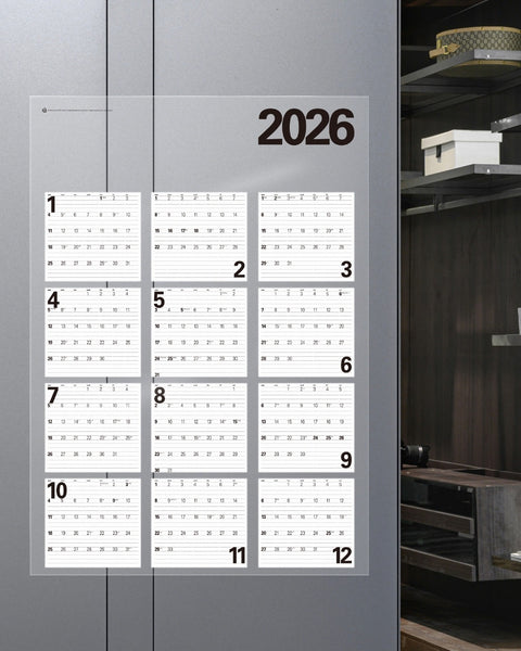 2026 Wall Poster Calendar [2types]