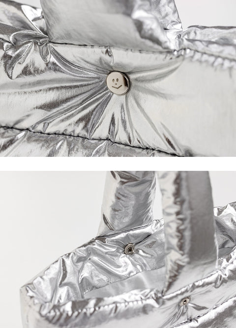 momossi Marshmallow Tote Bag [Silver]