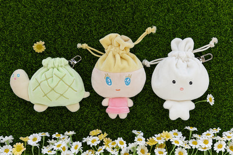 Doll String Pouch [3types] | Daily Pouch | Rabbit | Turtle | Girl