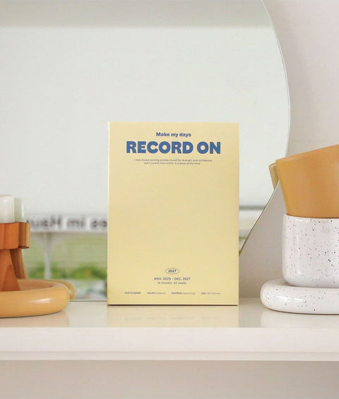 2027 Record On Weekly Planner A5 [4colors]