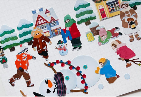 Snowy Day Seal Sticker | Deco Sticker