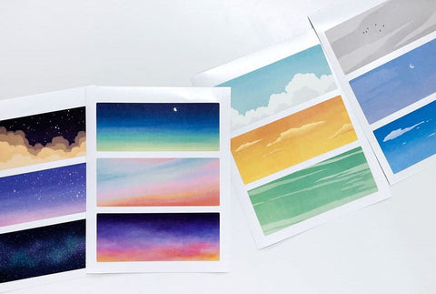 Background Sky Sticker Set | 10sheets