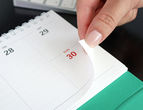 2026 PRISM Horizontal Weekly Desk Scheduler | Desk Calendar