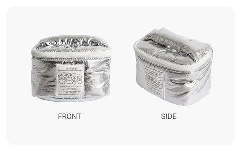 momossi Marshmallow Daily Makeup Pouch [Silver]