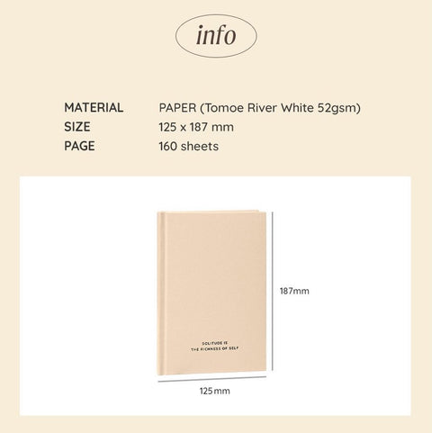 ICONIC Solitude Tomoe River Line Notebook [6colors]