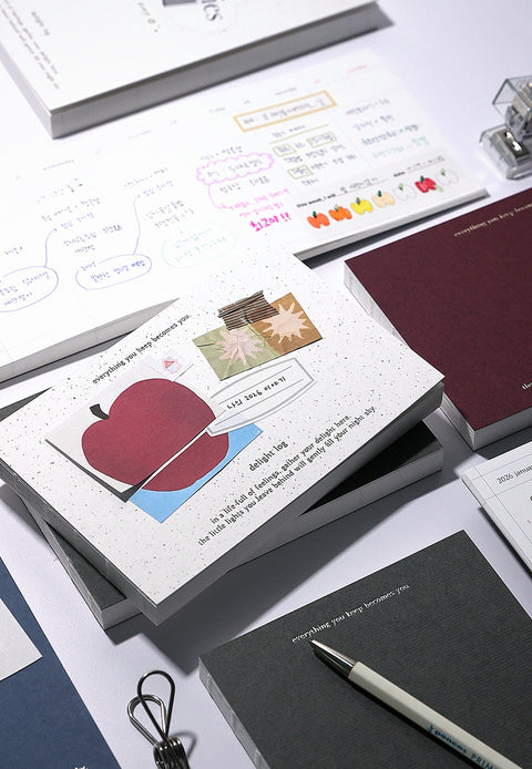 2026 Delight Log Wide Weekly Planner [4types]