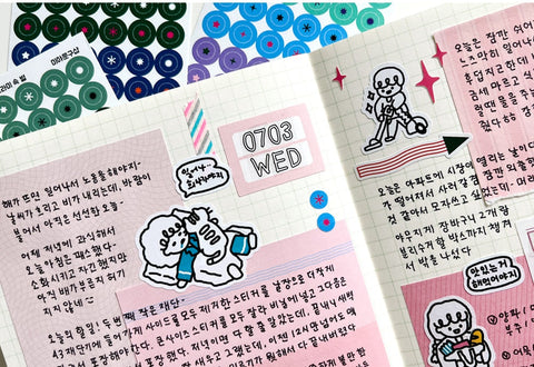 Star in a Circle Seal Sticker | Deco Sticker