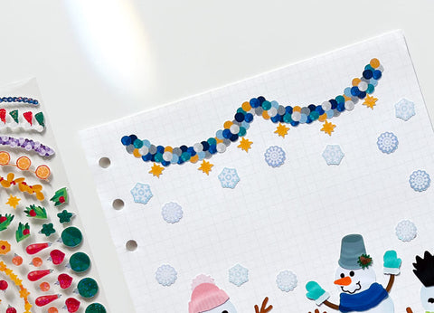 Garland Seal Sticker [4types] | Deco Sticker