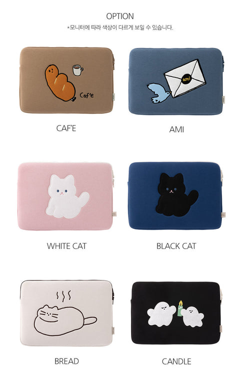 13" Illust Laptop Pouch v.2 [6types] | 13inch Case