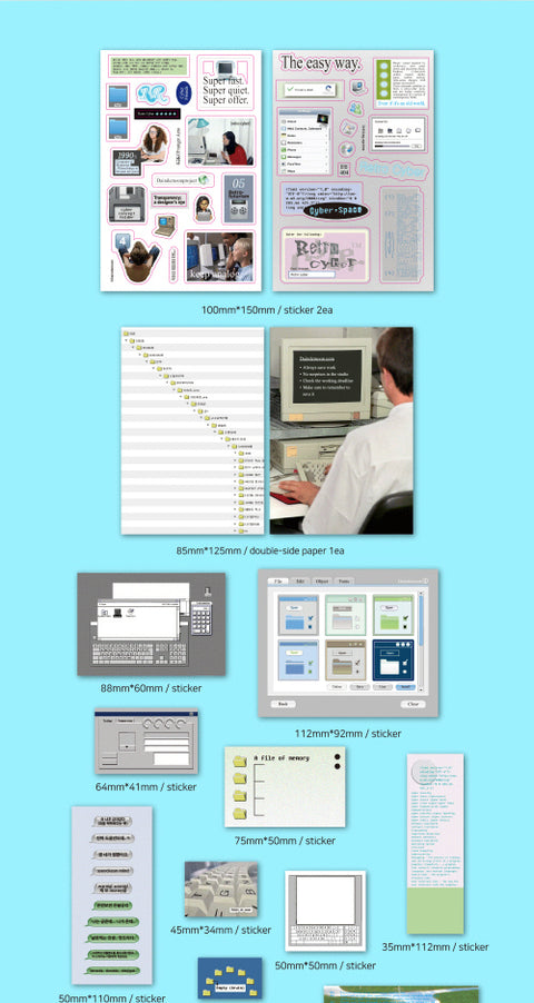 Retro Cyber Sticker Pack