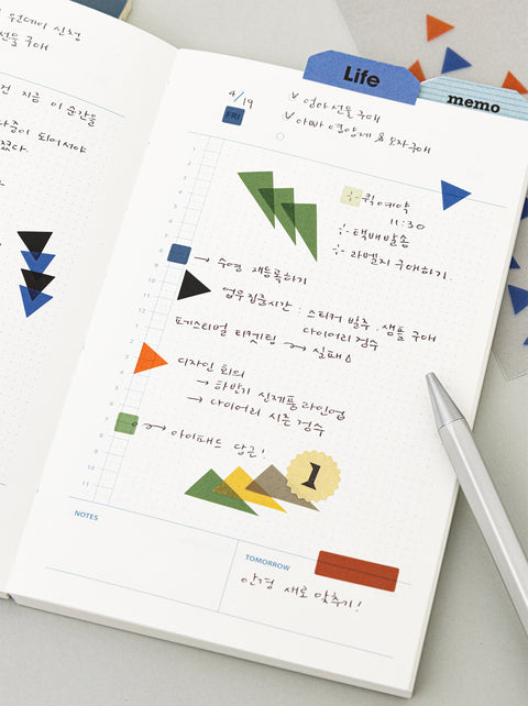 LIFE & PIECES Figure Sticker Pack [2types] | Triangle, Rectangle