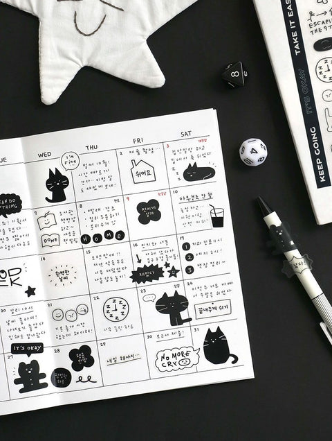 Doodle Daily Deco Sticker Pack [2types] | 6sheets