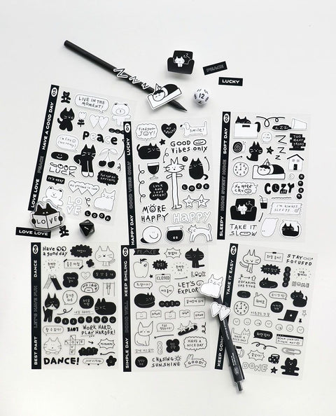 Doodle Daily Deco Sticker Pack [2types] | 6sheets