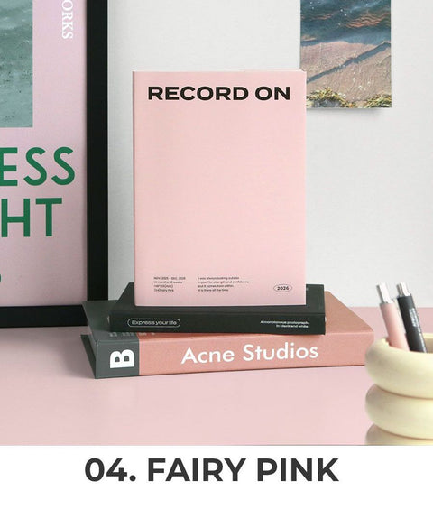 2026 Record On Weekly Planner A5 [4colors]