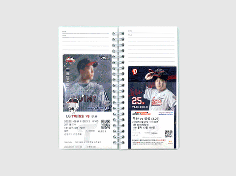 Catch Your Days Pocket Ticket Notebook [4types] | Archiving Notebook | Storage