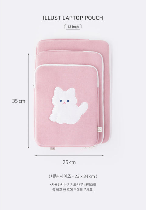 13" Illust Laptop Pouch v.2 [6types] | 13inch Case