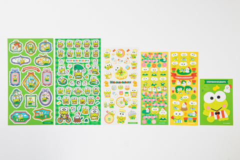 Sanrio KEROKEROKEROPPI Paper File & Sticker Pack