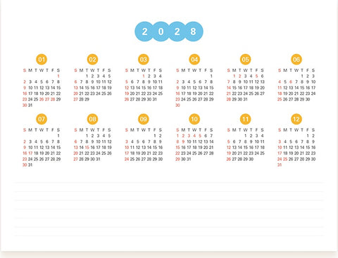 2027 PRISM Desk Calendar (OCT.2026-DEC.2027) | Dated + Undated Planner