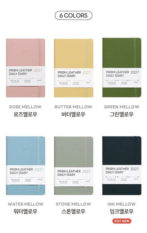2027 PRISM Daily Diary B6 [6colors] | Daily Planner 2027