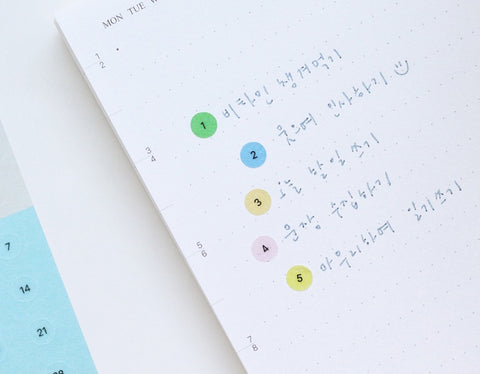 Number Seal Sticker [4types] | Day Sticker