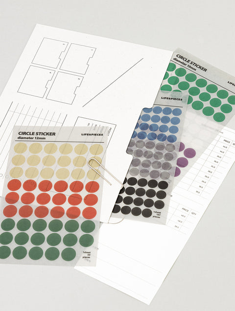 LIFE & PIECES Shape Sticker Pack [2types] | Circle