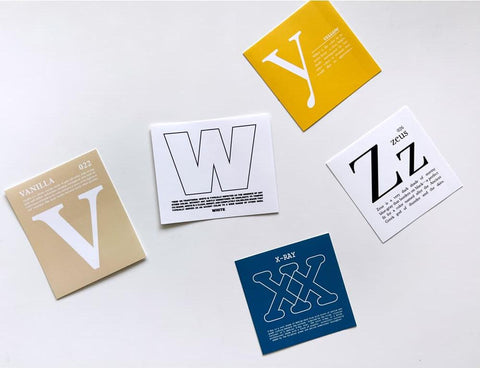 Alphabet & Color Sticker Pack | Deco Sticker | 52sheets