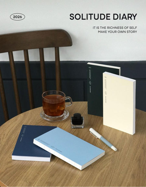 2026 Solitude Diary Weekly Planner [4colors]